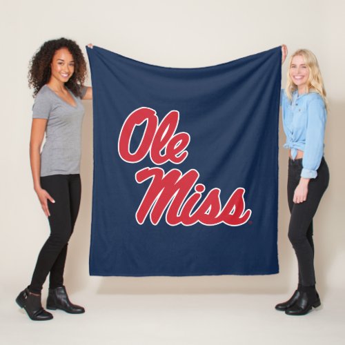 University of Mississippi  Ole Miss Script Fleece Blanket