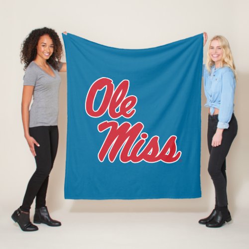 University of Mississippi  Ole Miss Script Fleece Blanket