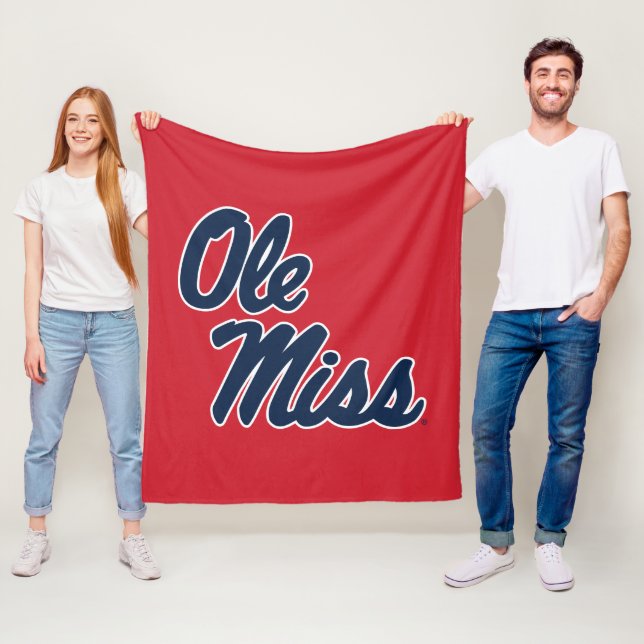 University of Mississippi | Ole Miss Script Fleece Blanket (In Situ)