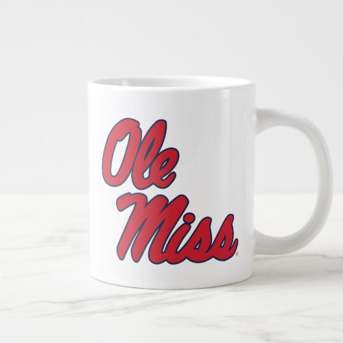 University of Mississippi  Ole Miss Script Giant Coffee Mug