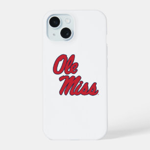 University of Mississippi   Ole Miss Script iPhone 15 Case