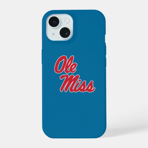 University of Mississippi  Ole Miss Script iPhone 15 Case
