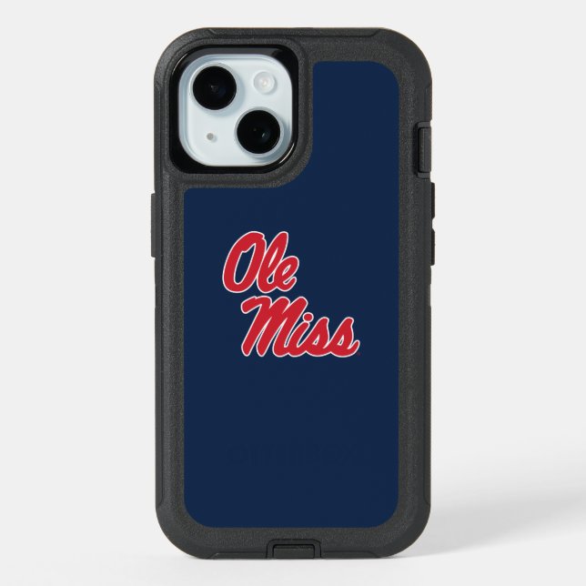 University of Mississippi | Ole Miss Script iPhone 15 Case (Back)