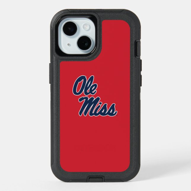 University of Mississippi | Ole Miss Script iPhone 15 Case (Back)