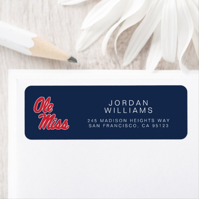 University of Mississippi | Ole Miss Script Label (Insitu)