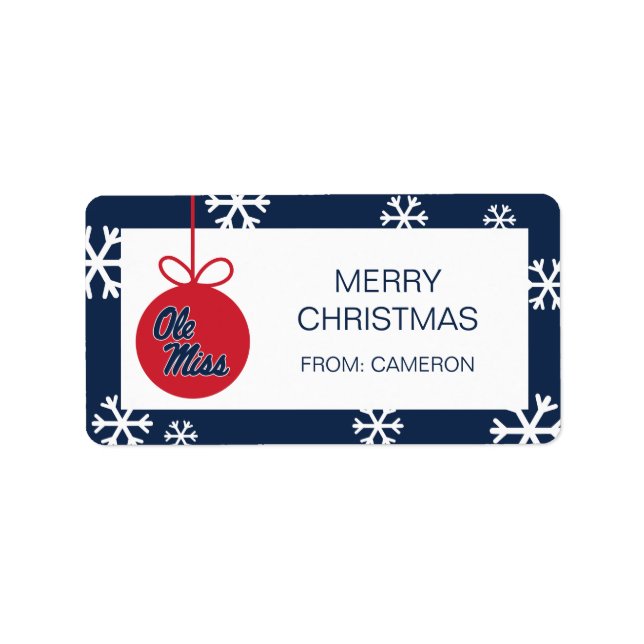 University of Mississippi | Ole Miss Script Label (Front)