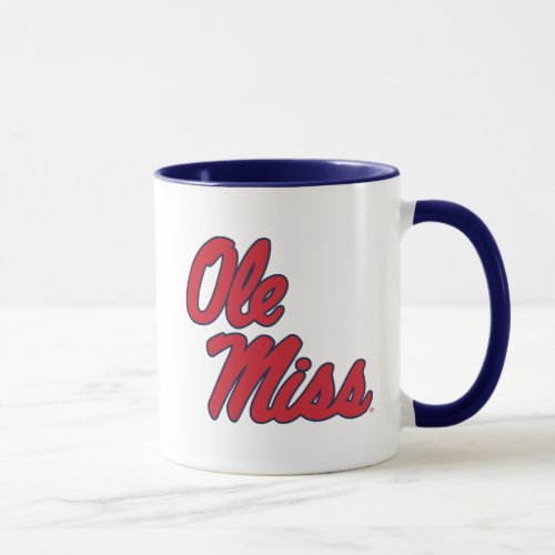 University of Mississippi  Ole Miss Script Mug