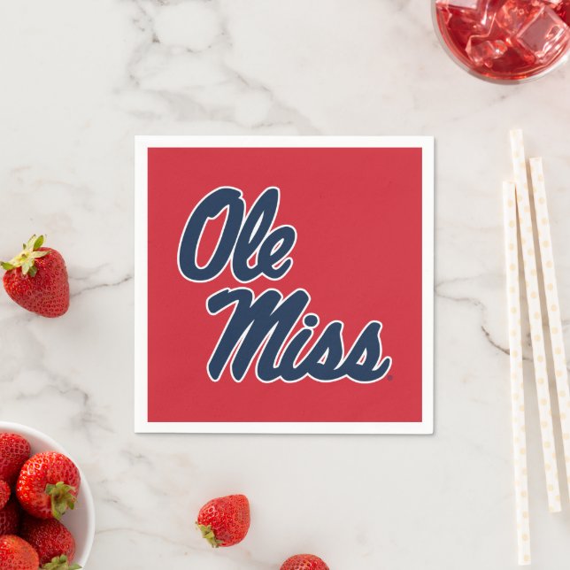 University of Mississippi | Ole Miss Script Napkins (Insitu)