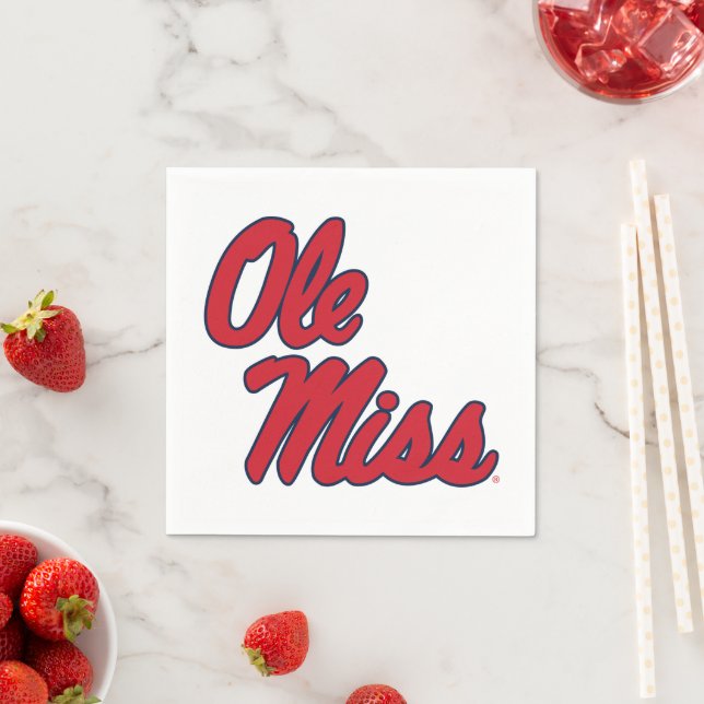 University of Mississippi | Ole Miss Script Napkins (Insitu)