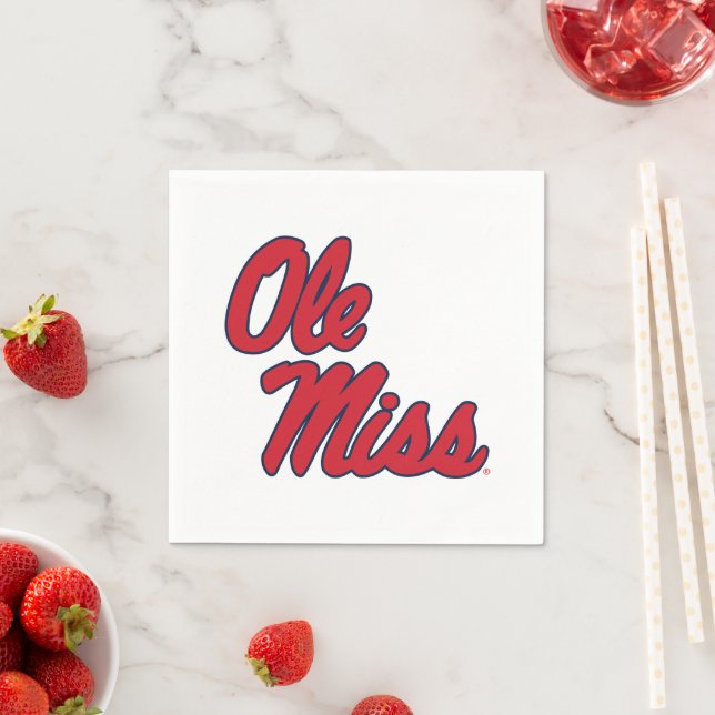 University of Mississippi | Ole Miss Script Napkins (Insitu)