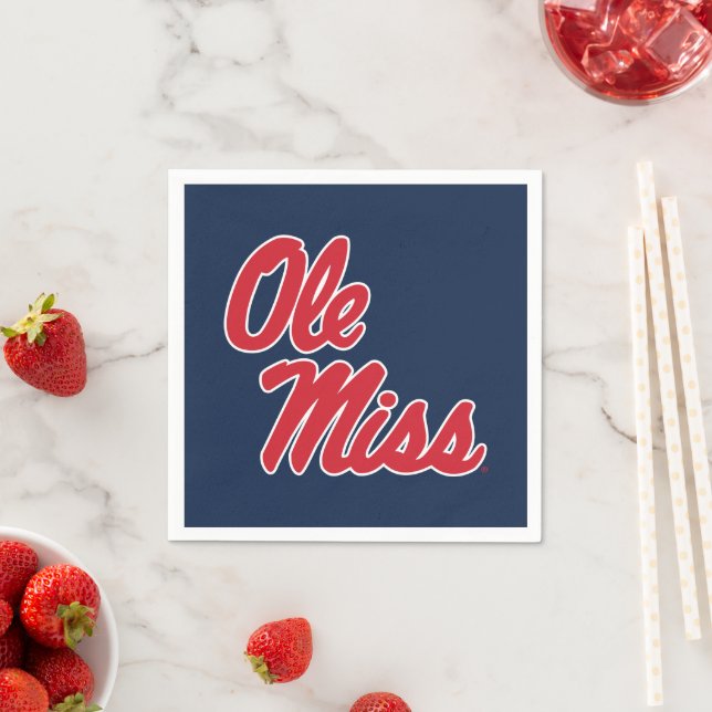 University of Mississippi | Ole Miss Script Napkins (Insitu)