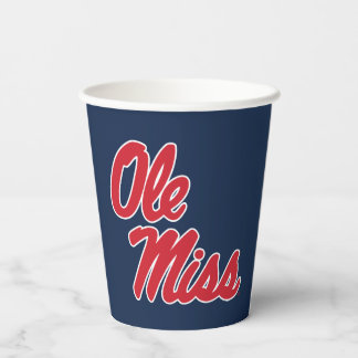 University of Mississippi | Ole Miss Script Paper Cups