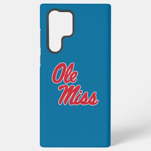 University of Mississippi  Ole Miss Script Samsung Galaxy S22 Ultra Case