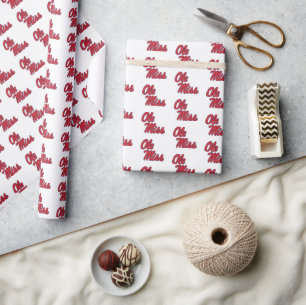 University of Mississippi Ole Miss Script Wrapping Paper