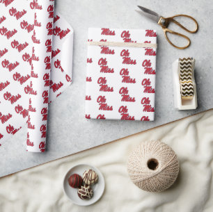 University of Mississippi   Ole Miss Script Wrapping Paper