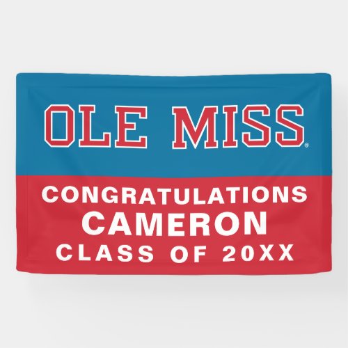 University of Mississippi  Ole Miss Wordmark Banner