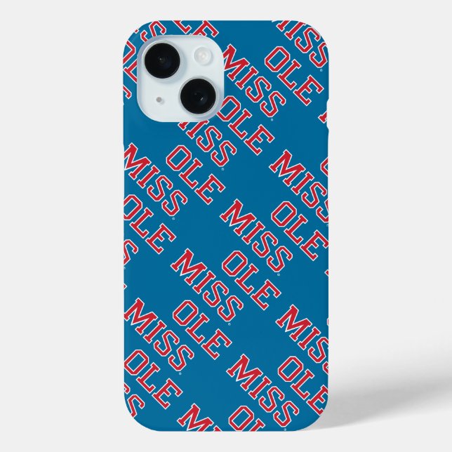 University of Mississippi | Ole Miss Wordmark Case-Mate iPhone Case (Back)