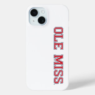 University of Mississippi Ole Miss Wordmark iPhone 15 Case