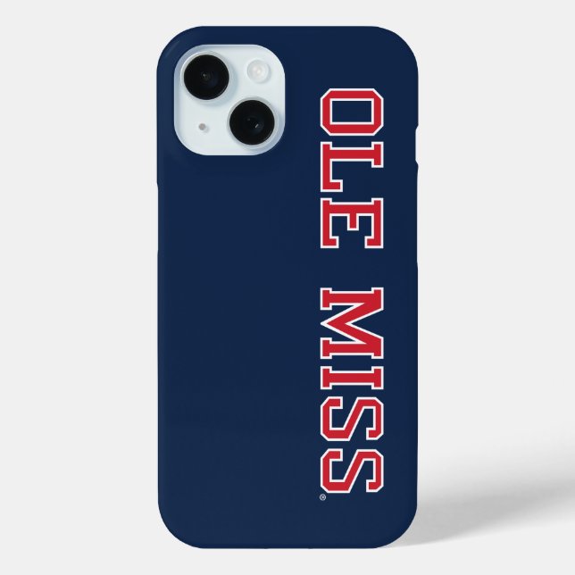 University of Mississippi | Ole Miss Wordmark Case-Mate iPhone Case (Back)