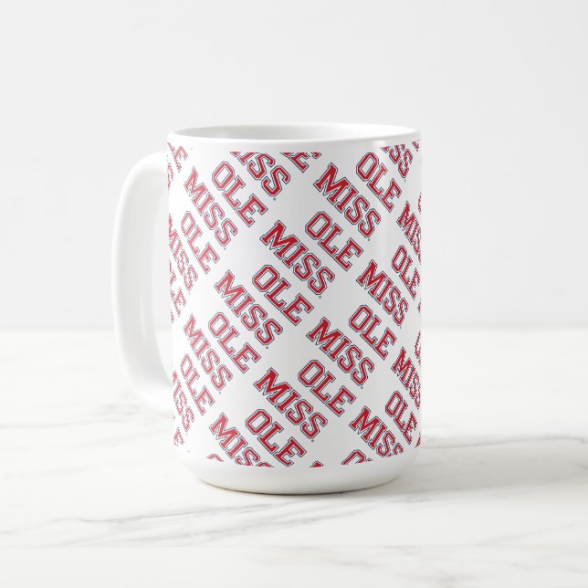 University of Mississippi | Ole Miss Wordmark Coffee Mug (Front Left)