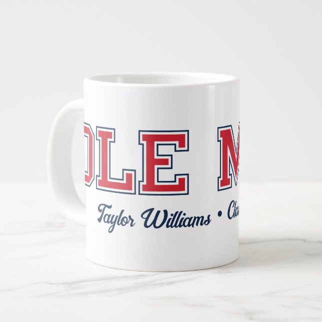 University of Mississippi | Ole Miss Wordmark Giant Coffee Mug (Front Left)