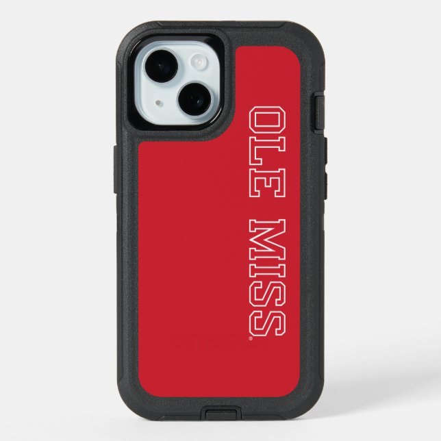 University of Mississippi | Ole Miss Wordmark iPhone 15 Case (Back)