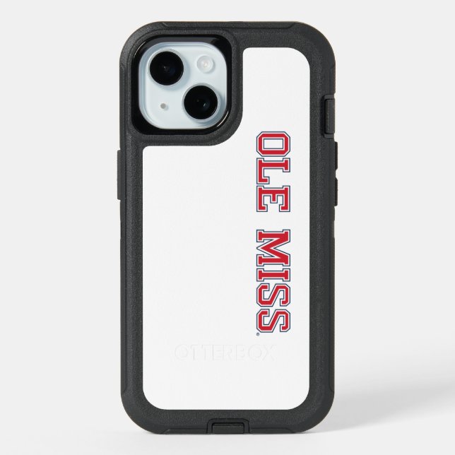 University of Mississippi | Ole Miss Wordmark iPhone 15 Case (Back)