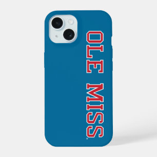 University of Mississippi   Ole Miss Wordmark iPhone 15 Case