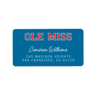 University of Mississippi | Ole Miss Wordmark Label