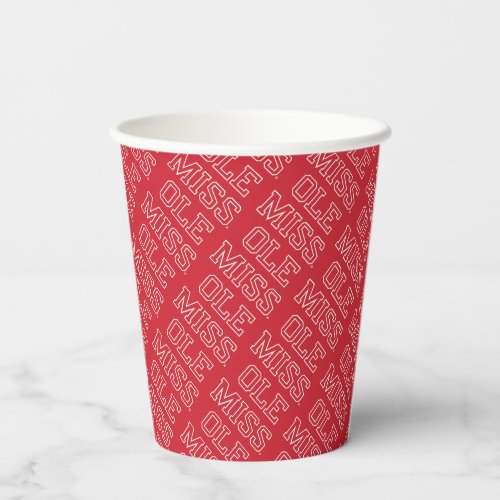 University of Mississippi  Ole Miss Wordmark Paper Cups