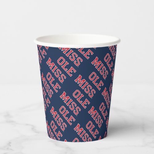 University of Mississippi  Ole Miss Wordmark Paper Cups