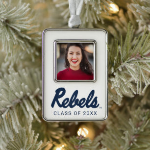 University of Mississippi Rebels Script Christmas Ornament