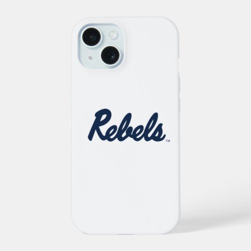 University of Mississippi  Rebels Script iPhone 15 Case