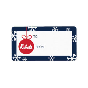University of Mississippi Rebels Script Label