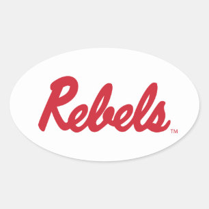 University of Mississippi Rebels Script Oval Sticker