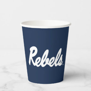 University of Mississippi Rebels Script Paper Cups