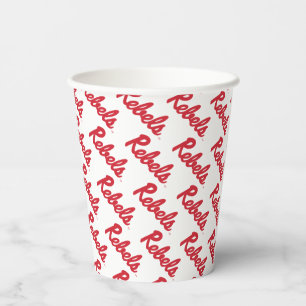 University of Mississippi   Rebels Script Paper Cups