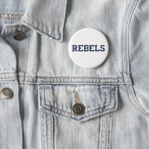 University of Mississippi  Rebels Wordmark 3 Button