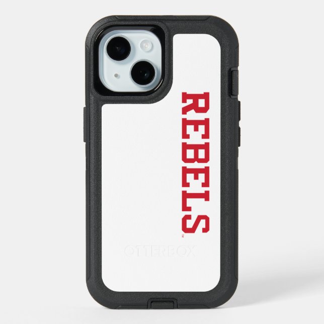 University of Mississippi | Rebels Wordmark iPhone 15 Case (Back)