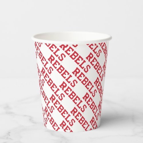University of Mississippi  Rebels Wordmark Paper Cups