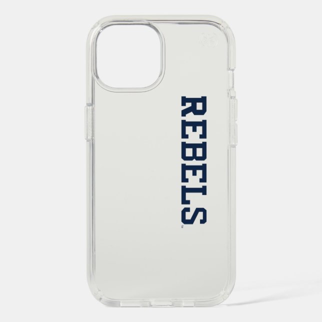 University of Mississippi | Rebels Wordmark Speck iPhone Case (Front)