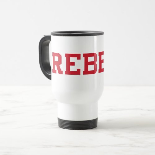 University of Mississippi  Rebels Wordmark Travel Mug