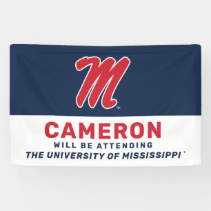 University of Mississippi Script M Banner