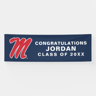 University of Mississippi Script M Banner