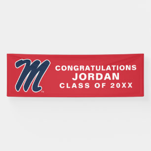 University of Mississippi Script M Banner