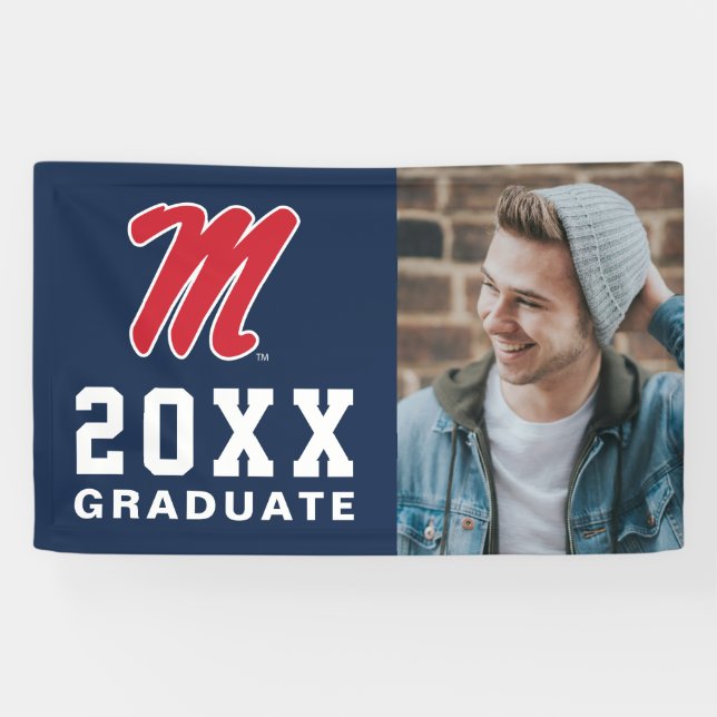 University of Mississippi | Script M Banner (Horizontal)