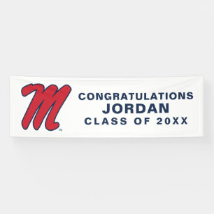 University of Mississippi Script M Banner
