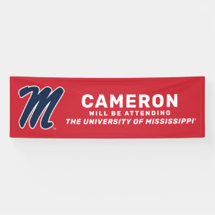 University of Mississippi Script M Banner