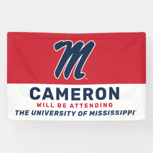 University of Mississippi Script M Banner