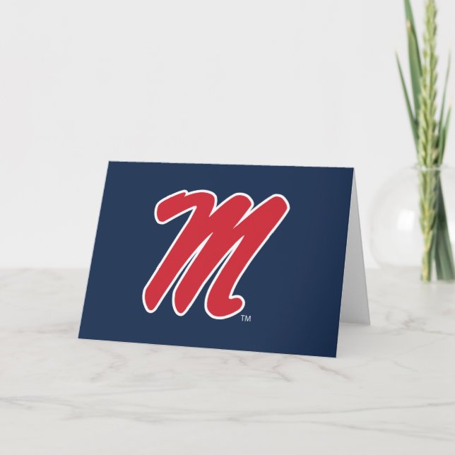 University of Mississippi | Script M Card (Front)